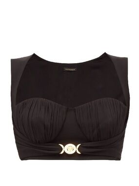 NWT Versace Medusa Bralette Crop Top Size 38
